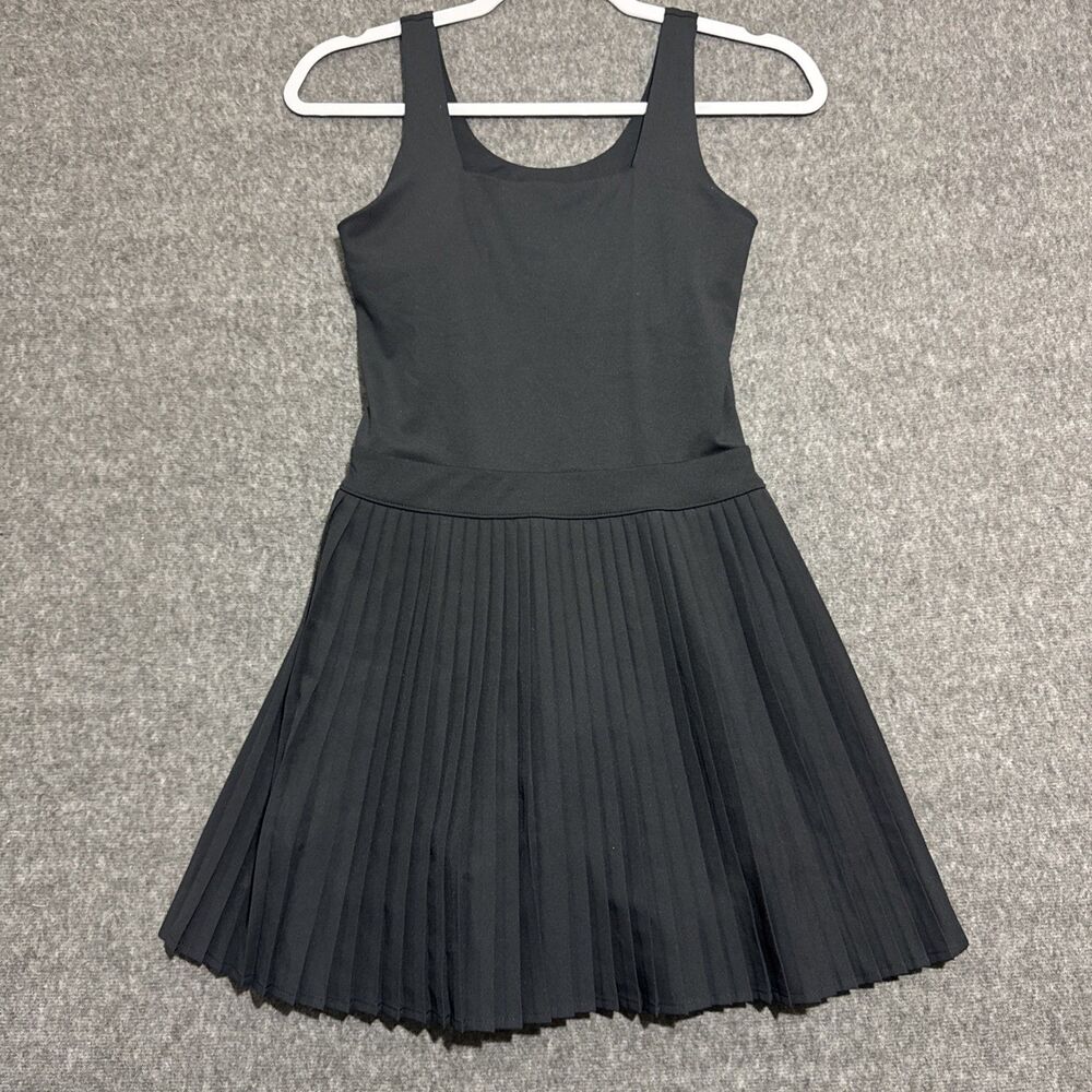 All In Motion Women's Pleated Active Athletic Dress Built in Shorts Black XS